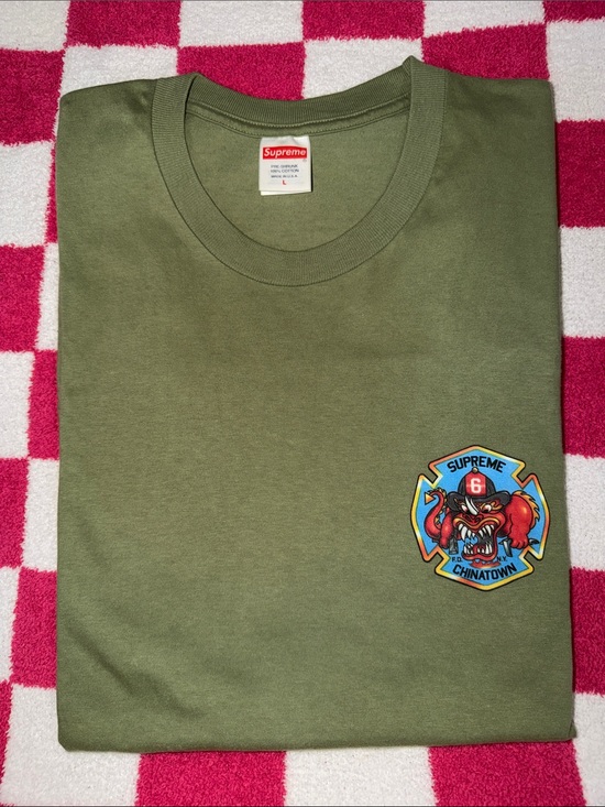 Supreme Other - Men’s Like New Supreme FDNY Engine 9 Tee Size Large